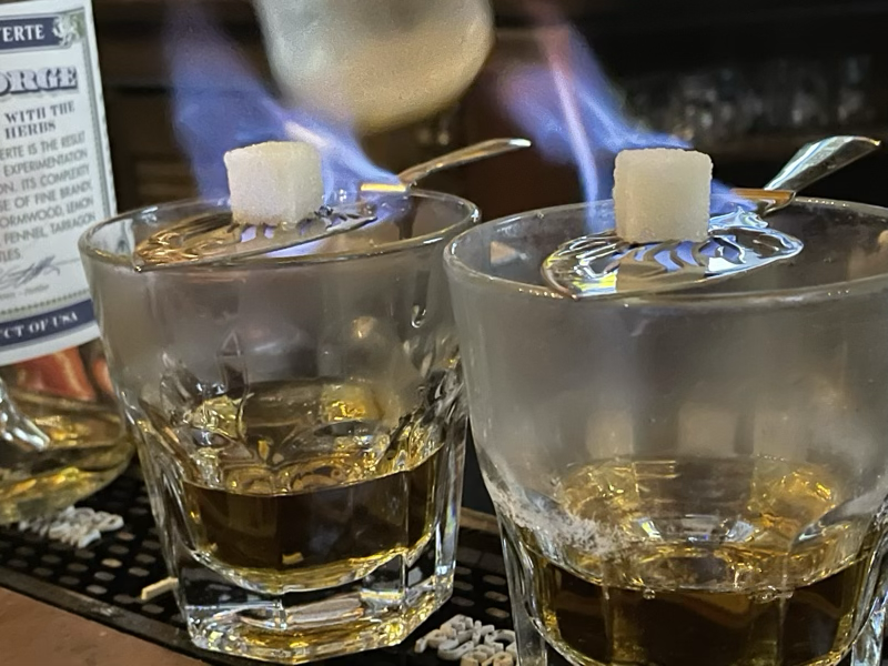 Light your drink on fire!